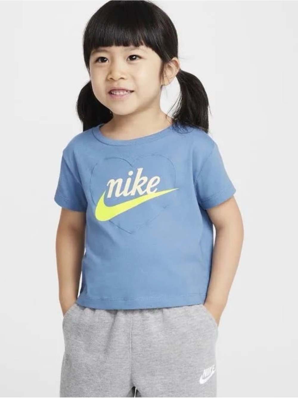 NWT Girls Nike Aegean Storm Toddlers New Impressions Heart T-Shirt, Size 2T - Picture 7 of 7